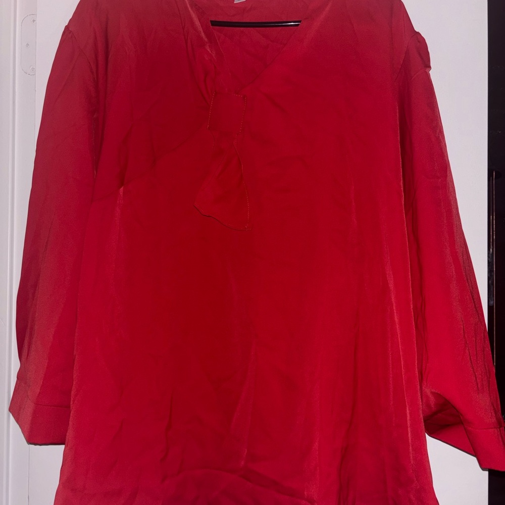 SHEIN Vibrant Red Women's Blouse